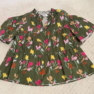 Crosby by Mollie Burch Multicolor Floral Blouse